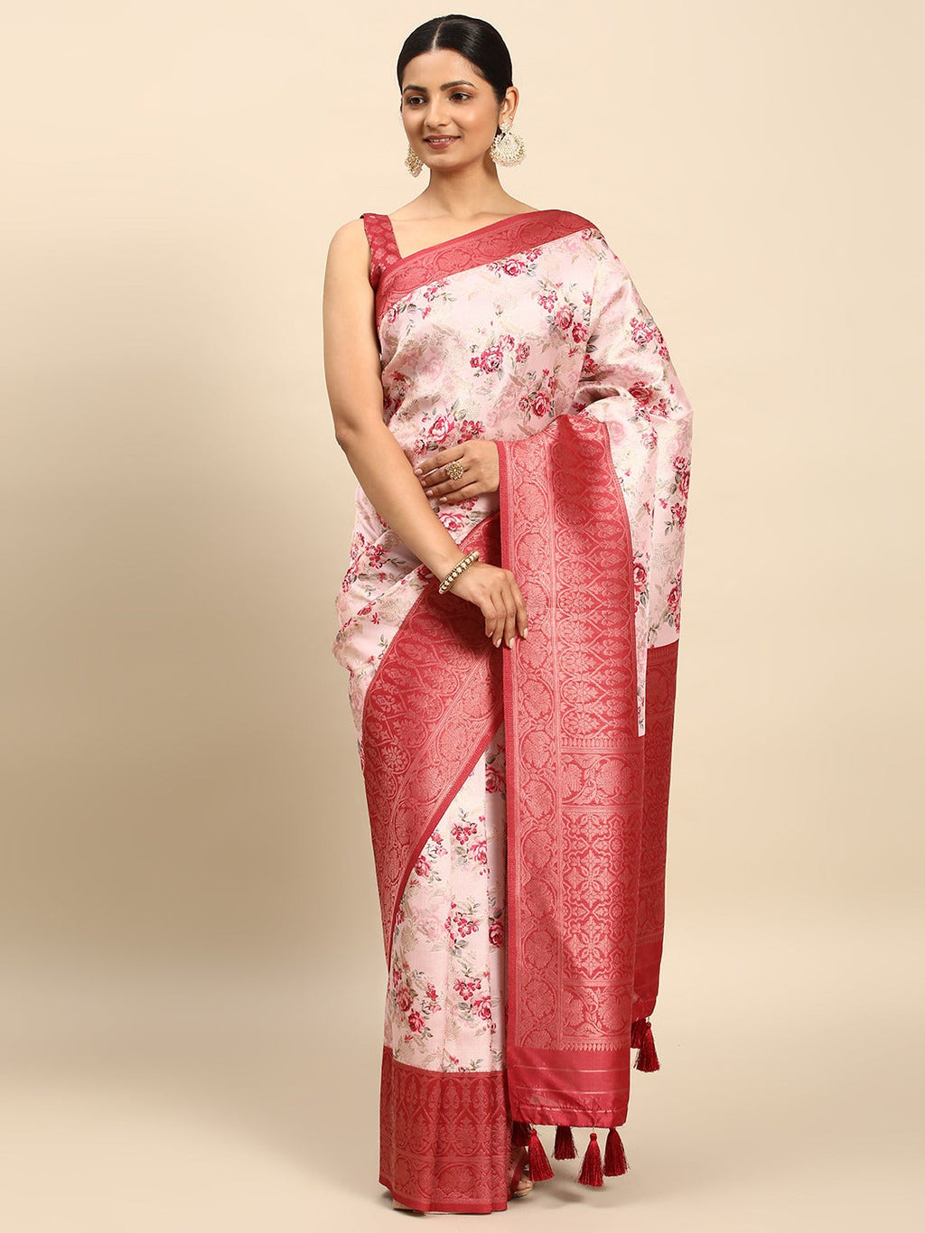 Pink Breathtaking Soft Silk Saree