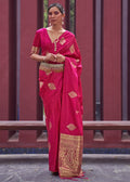 Pink Regal Woven Pure Silk Banarasi Saree