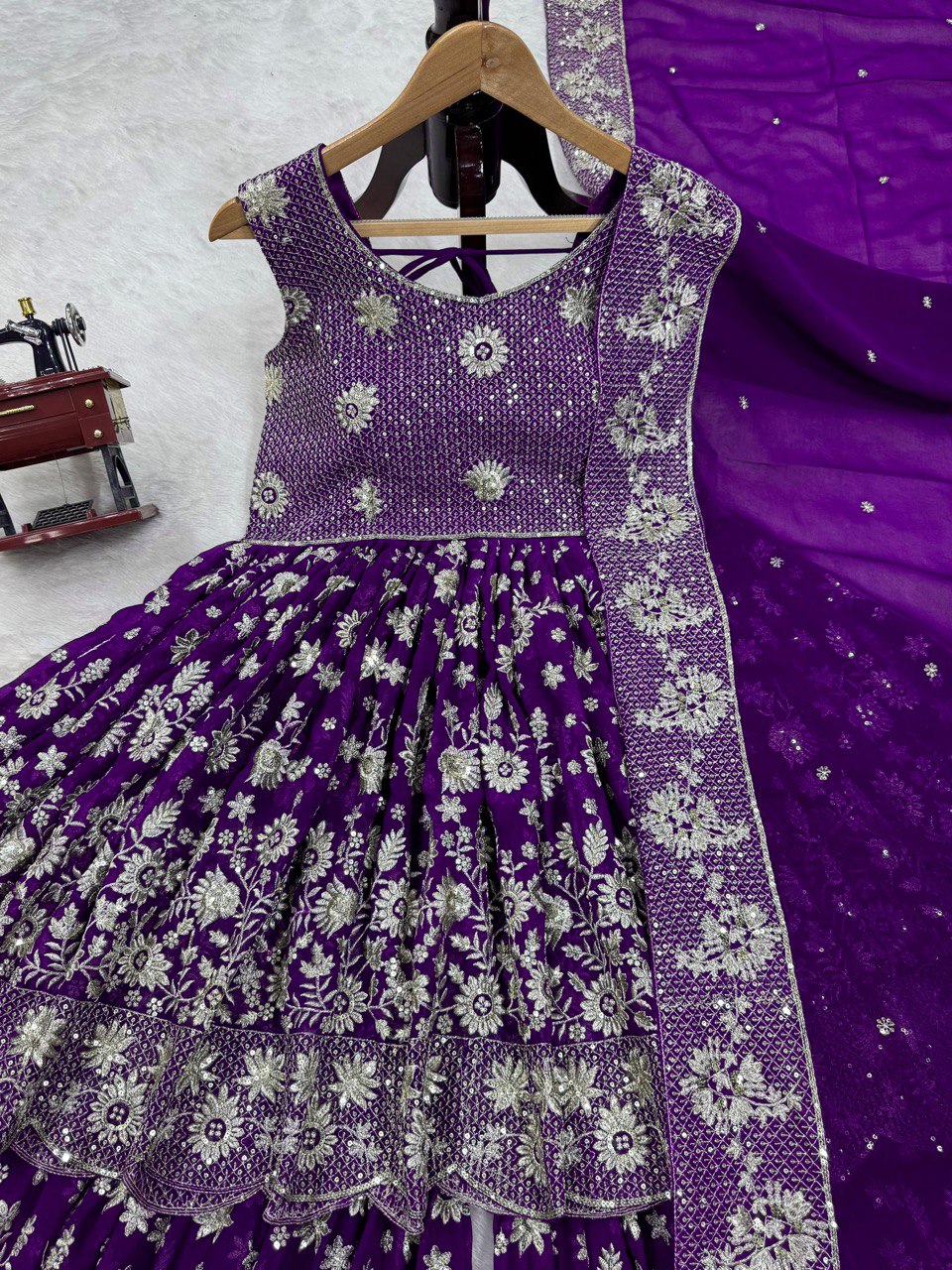 Purple Eid Special Elegant Sharara Set