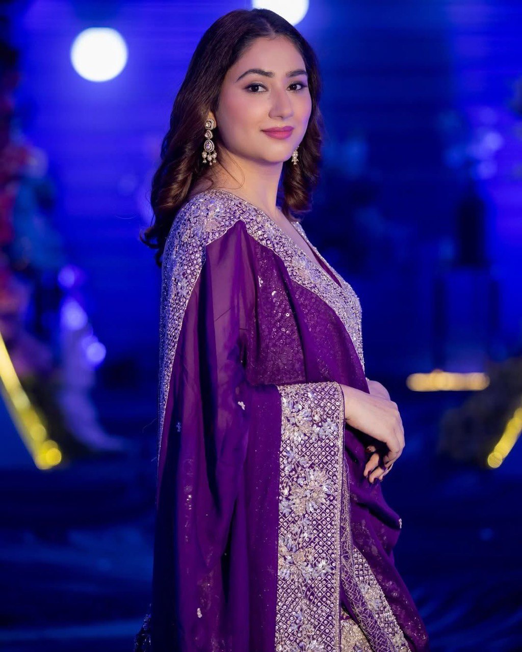 Purple Eid Special Elegant Sharara Set