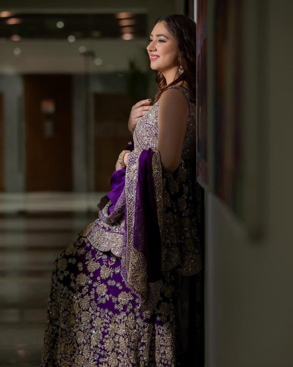 Purple Eid Special Elegant Sharara Set