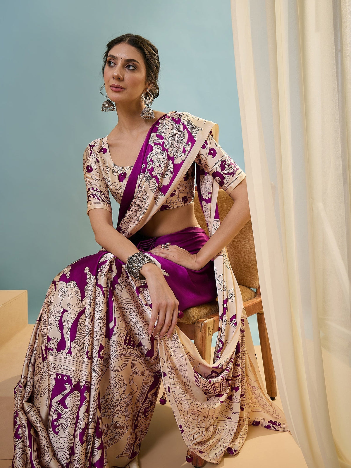 Riyana Classic Semi Modal Saree for Traditional Functions