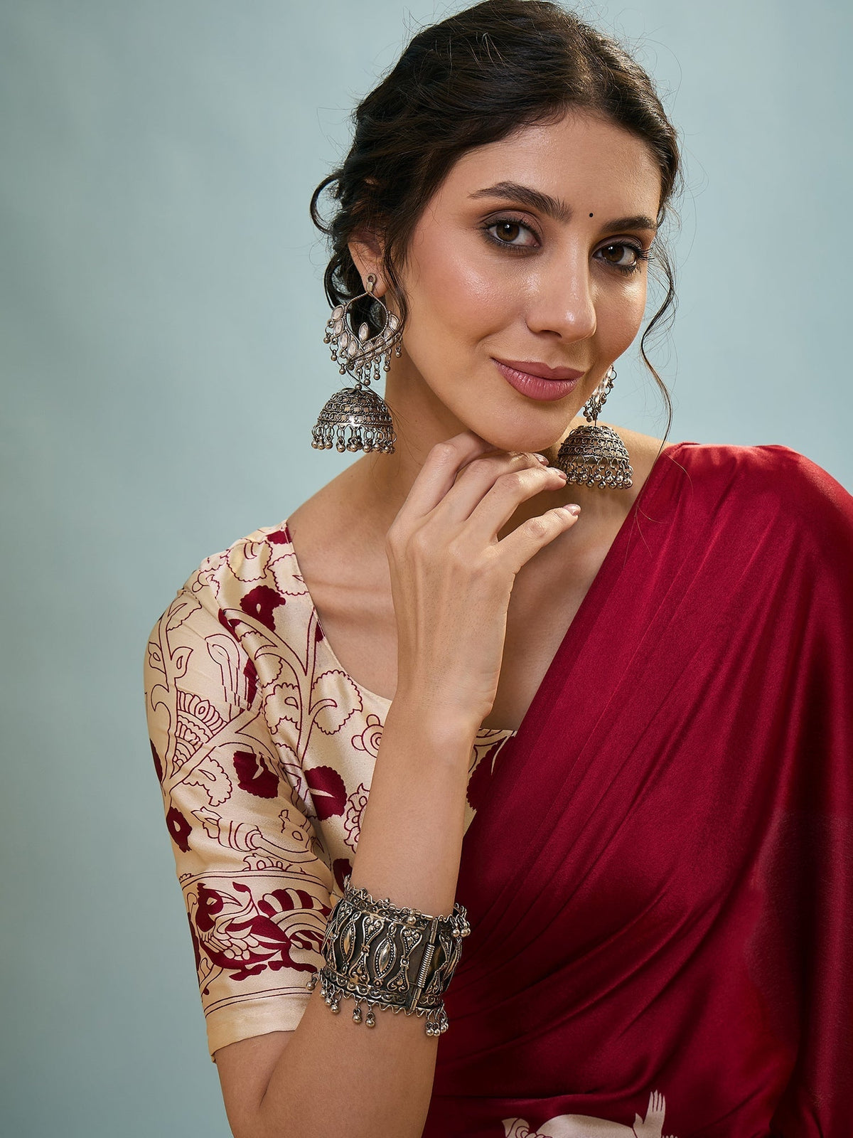 Riyana Classic Semi Modal Saree for Traditional Functions