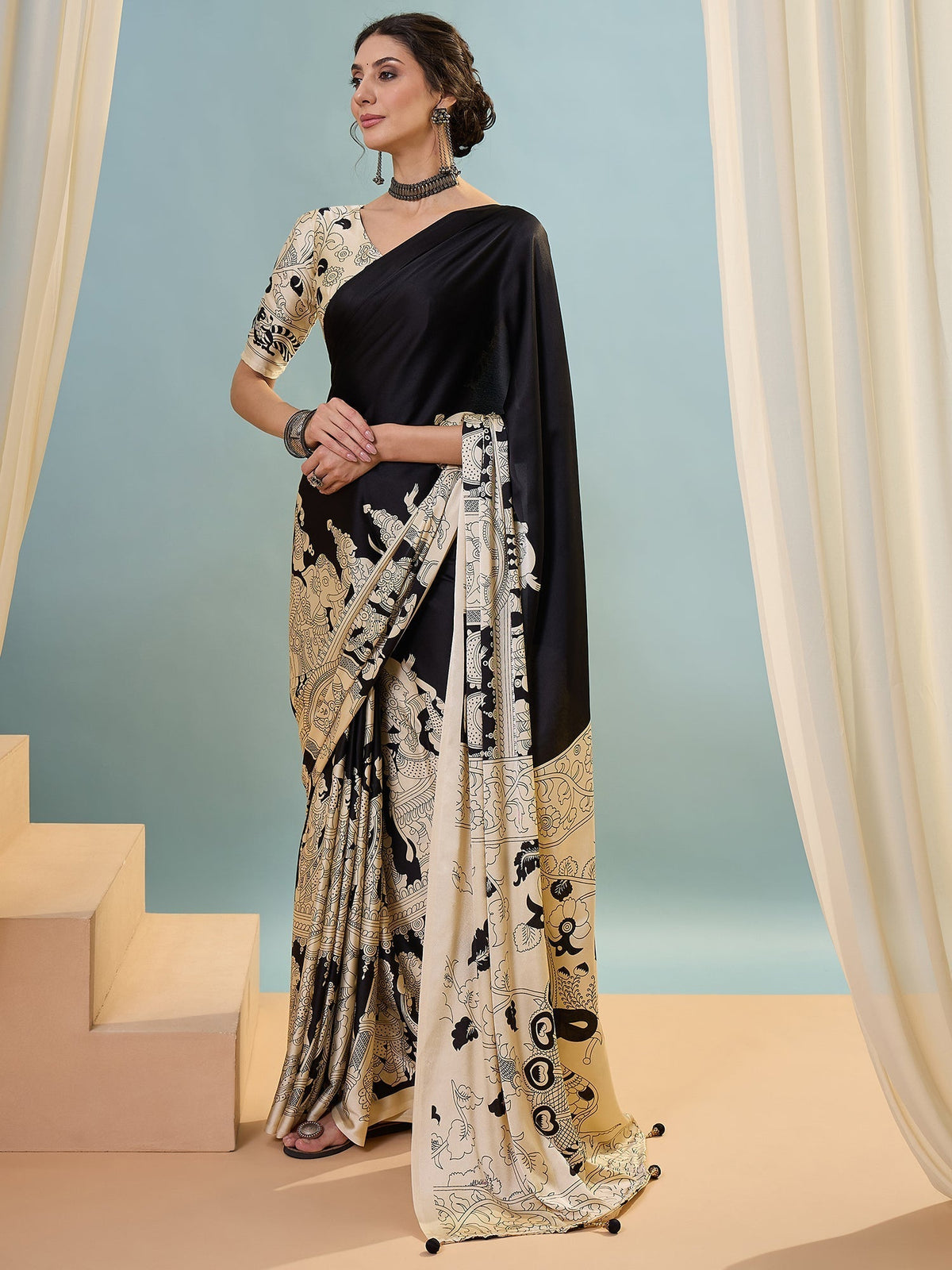 Riyana Classic Semi Modal Saree for Traditional Functions