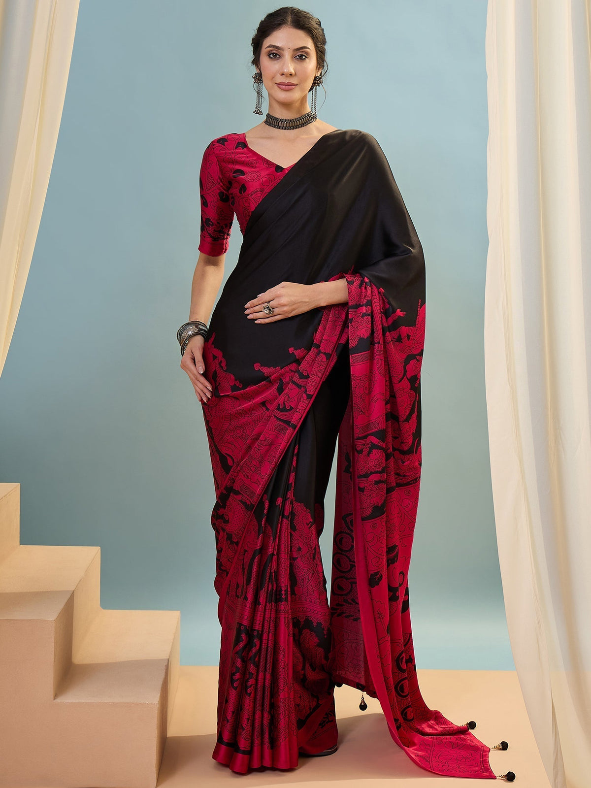 Riyana Classic Semi Modal Saree for Traditional Functions