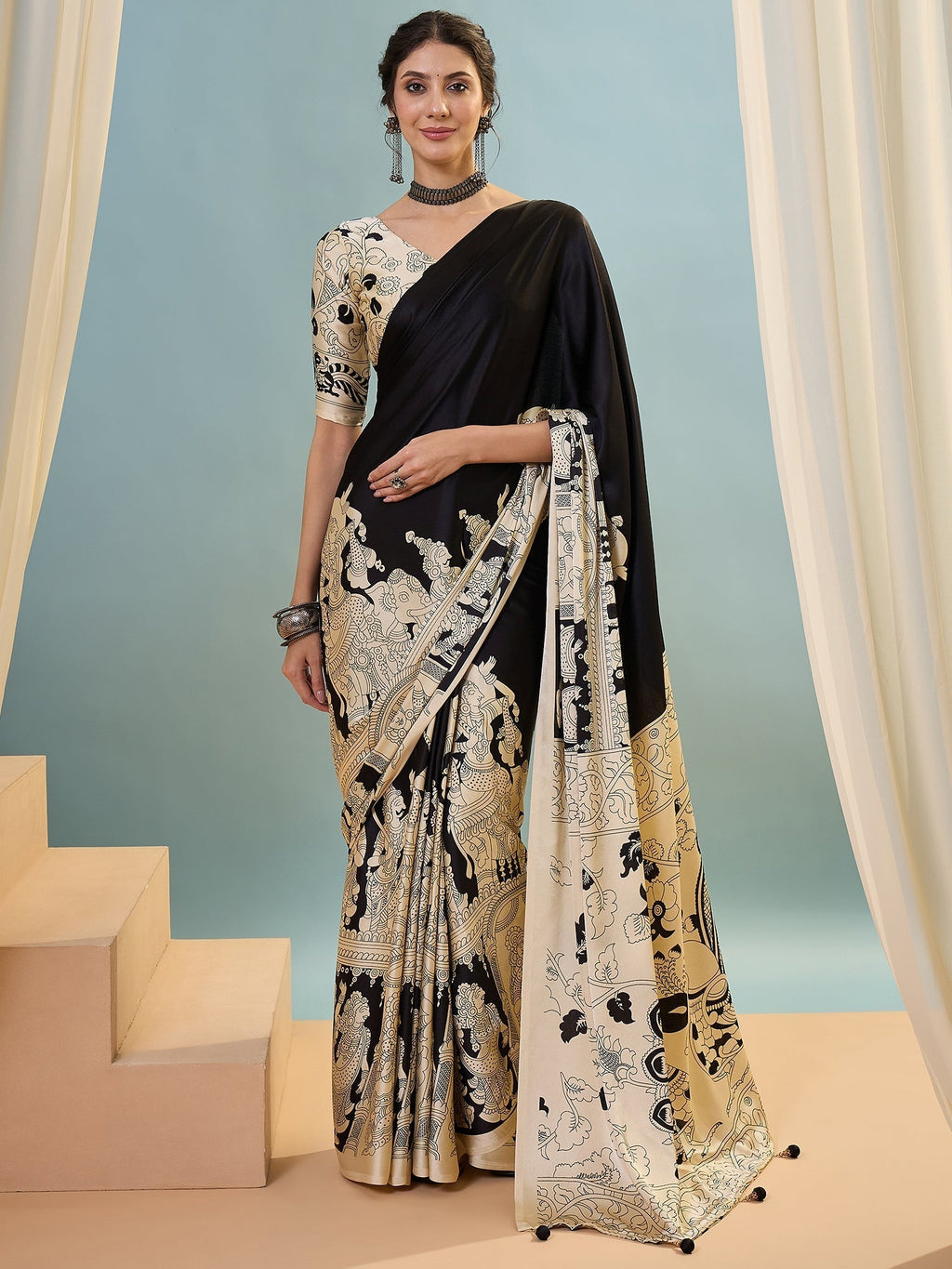 Riyana Classic Semi Modal Saree for Traditional Functions