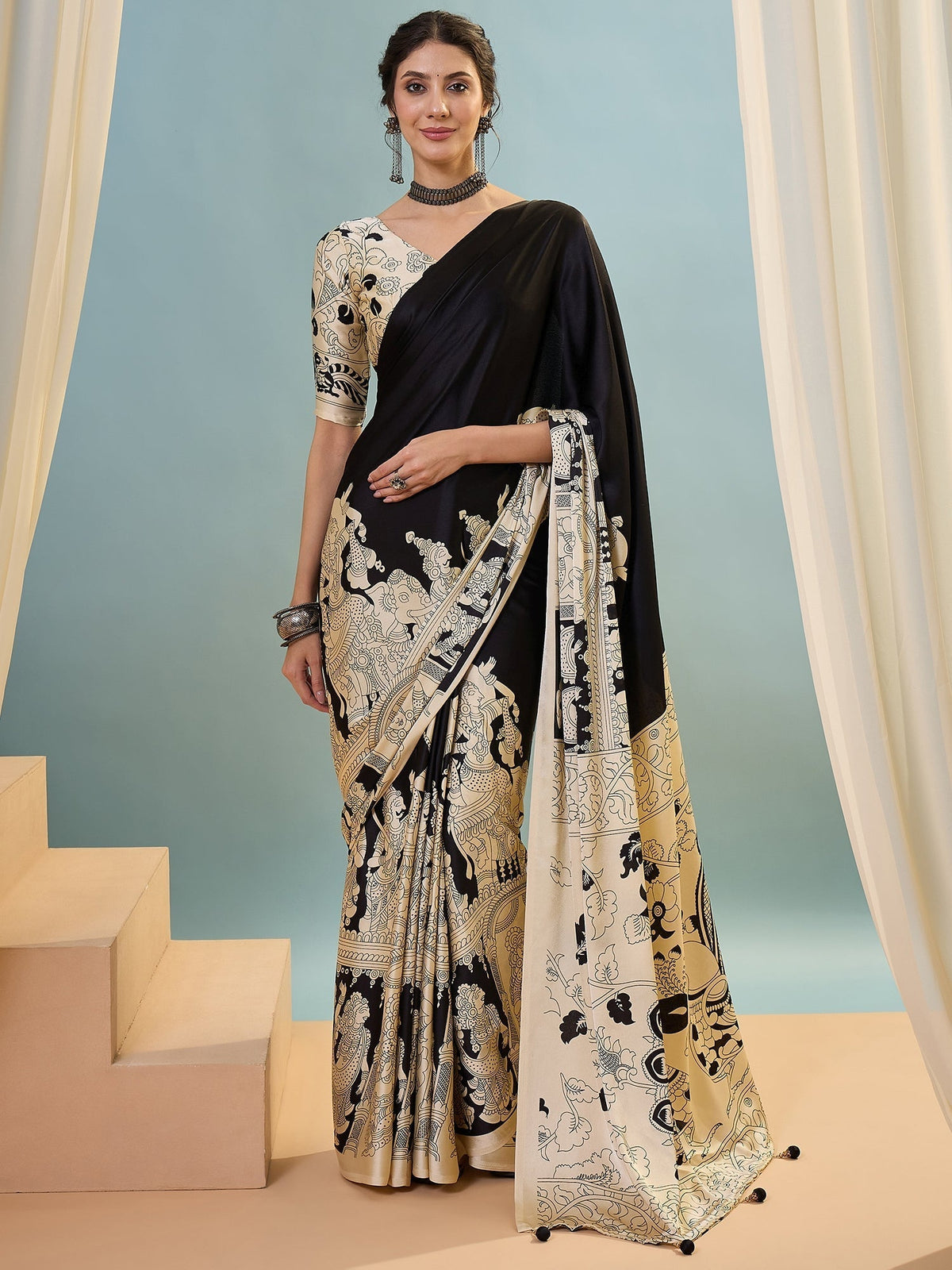 Riyana Classic Semi Modal Saree for Traditional Functions