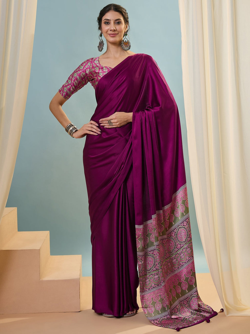 Saanvika Premium Semi Modal Saree for Festive Wear