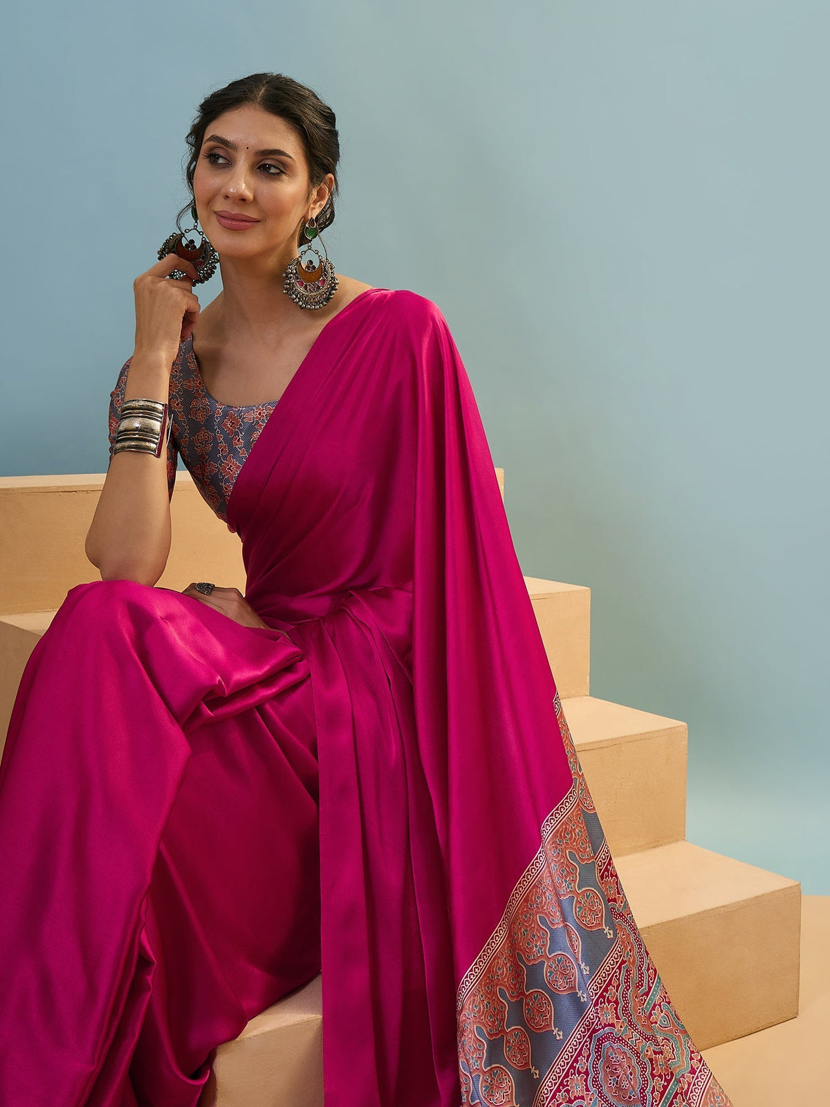 Saanvika Premium Semi Modal Saree for Festive Wear