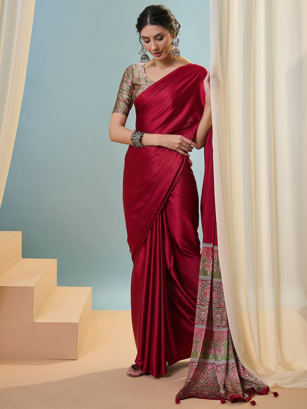 Saanvika Premium Semi Modal Saree for Festive Wear
