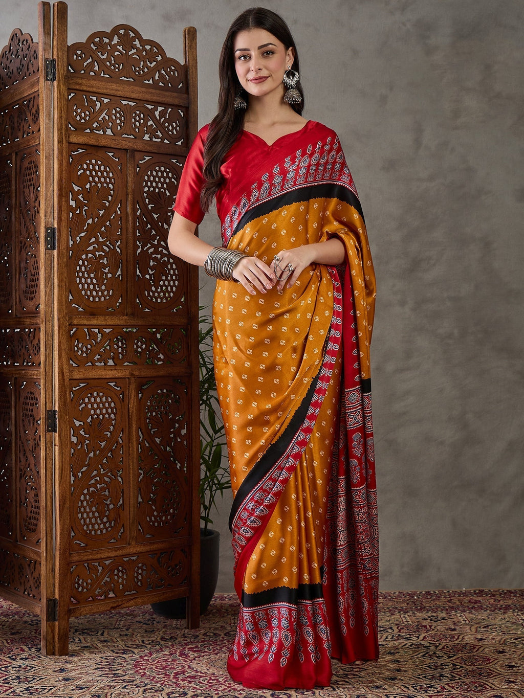 Samyra Lightweight Semi Modal Saree for Festive Occasions
