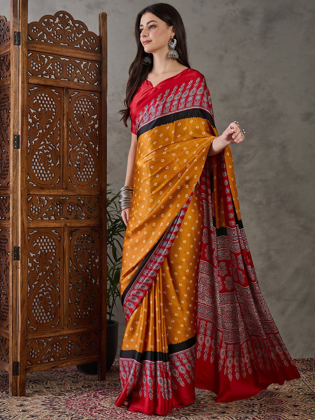 Samyra Lightweight Semi Modal Saree for Festive Occasions
