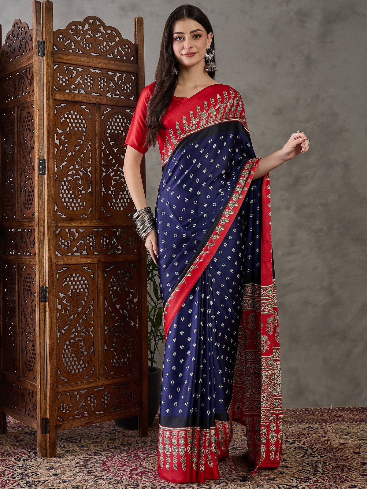 Samyra Lightweight Semi Modal Saree for Festive Occasions