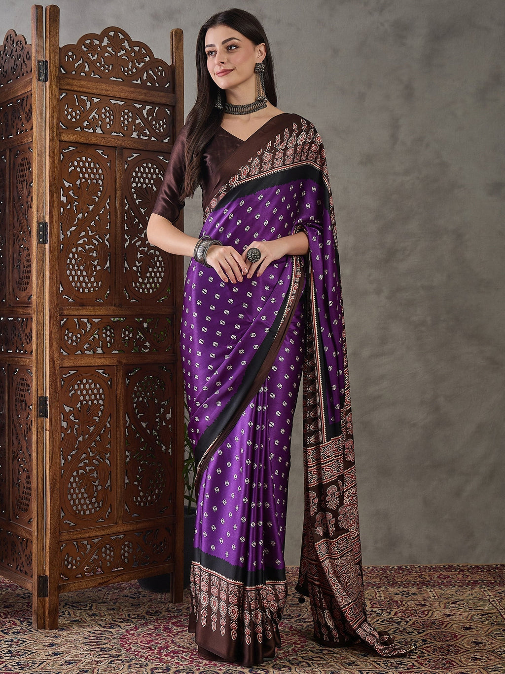 Samyra Lightweight Semi Modal Saree for Festive Occasions