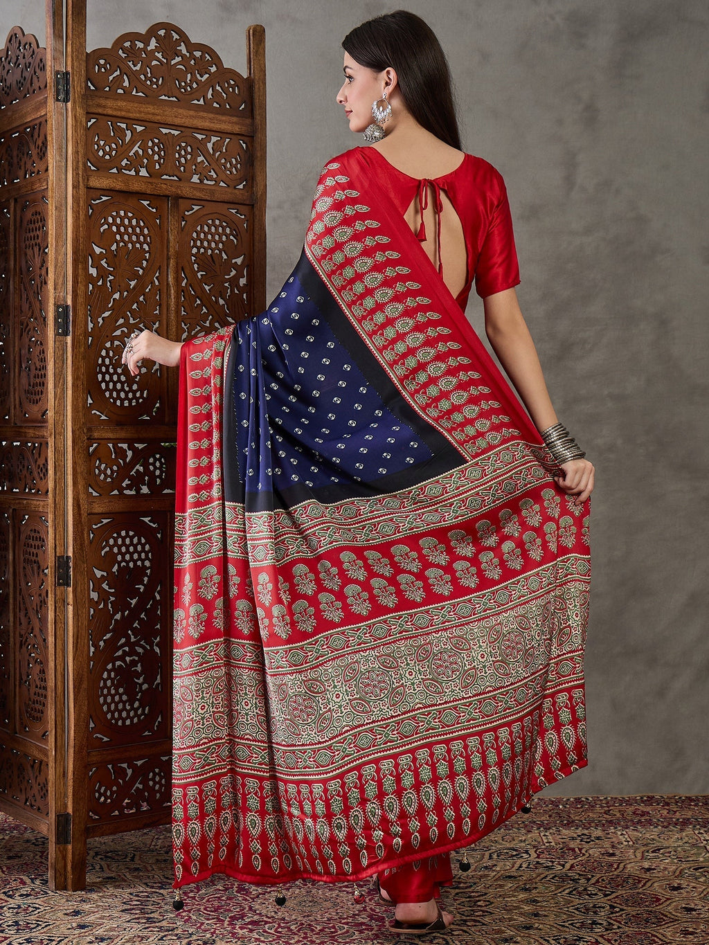 Samyra Lightweight Semi Modal Saree for Festive Occasions
