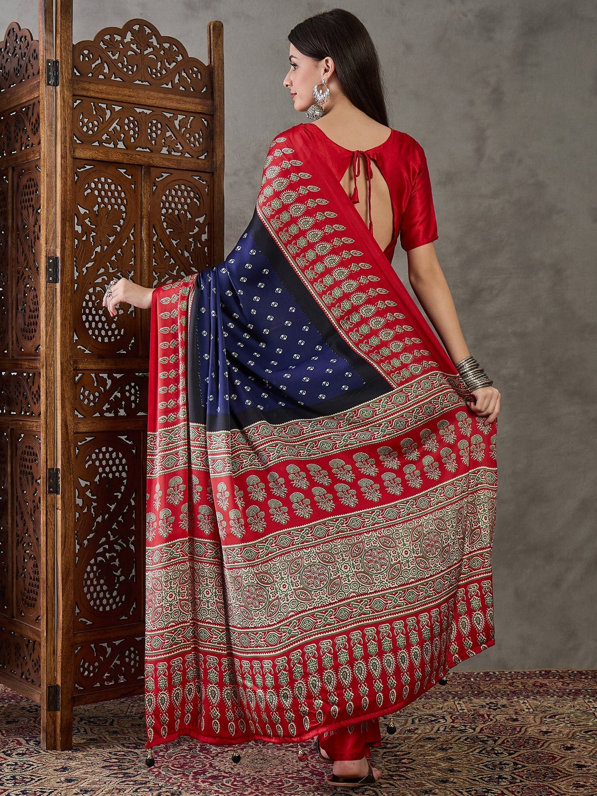 Samyra Lightweight Semi Modal Saree for Festive Occasions
