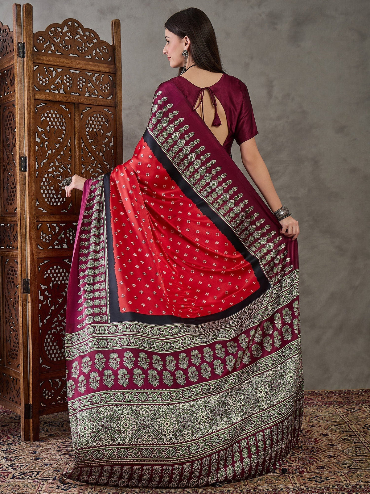 Samyra Lightweight Semi Modal Saree for Festive Occasions