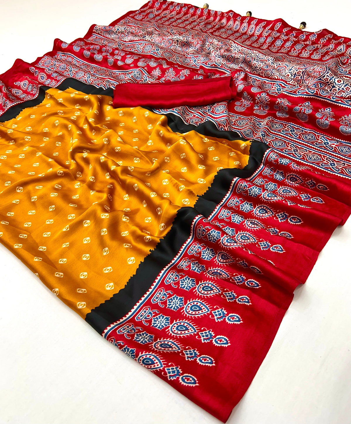 Samyra Lightweight Semi Modal Saree for Festive Occasions