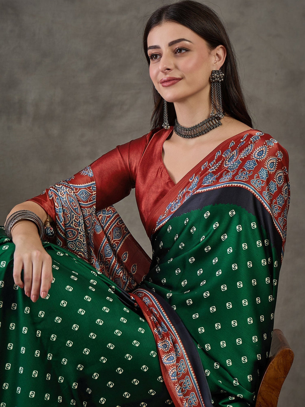 Samyra Lightweight Semi Modal Saree for Festive Occasions
