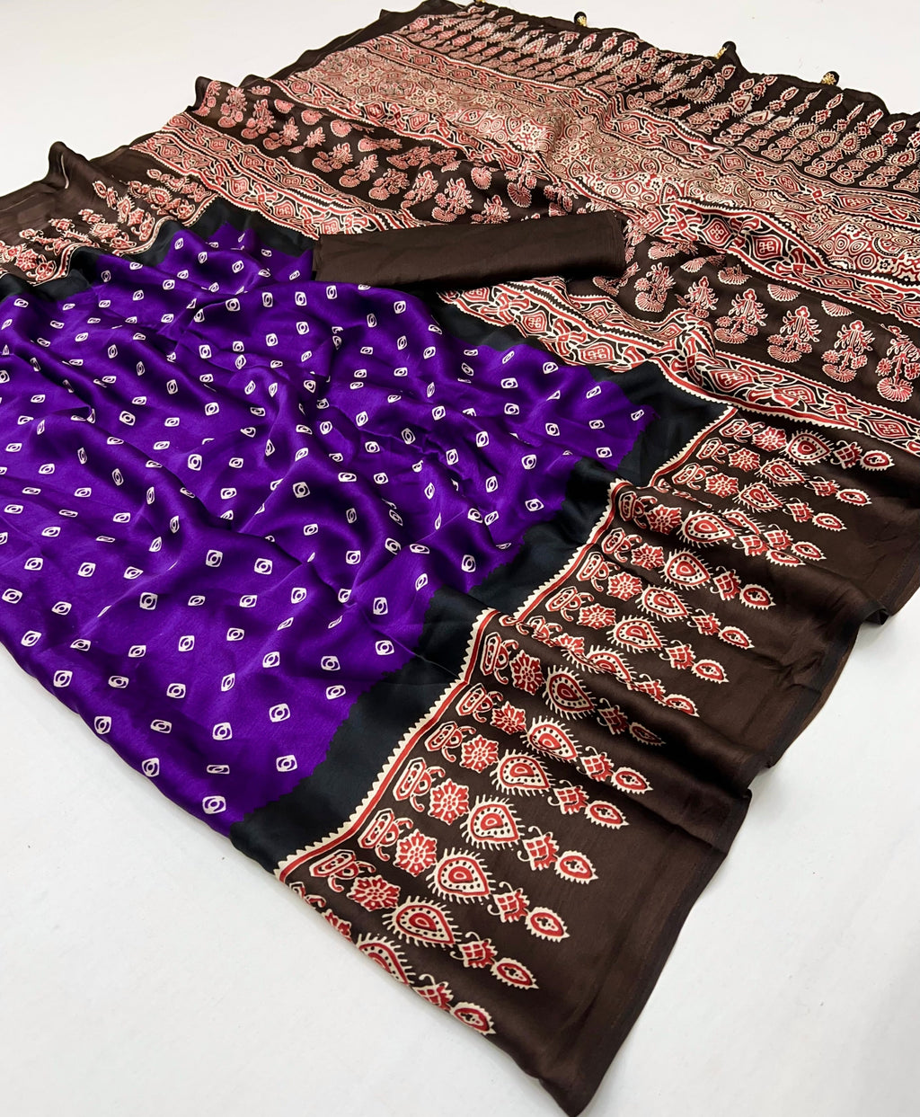Samyra Lightweight Semi Modal Saree for Festive Occasions