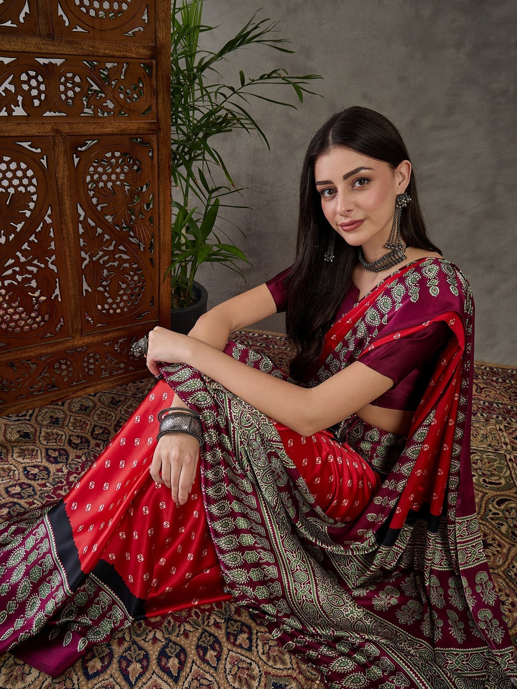 Samyra Lightweight Semi Modal Saree for Festive Occasions