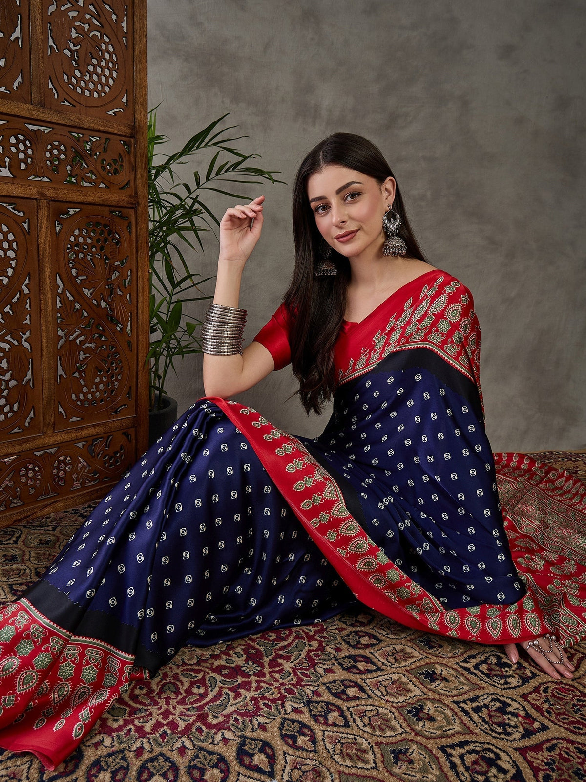 Samyra Lightweight Semi Modal Saree for Festive Occasions