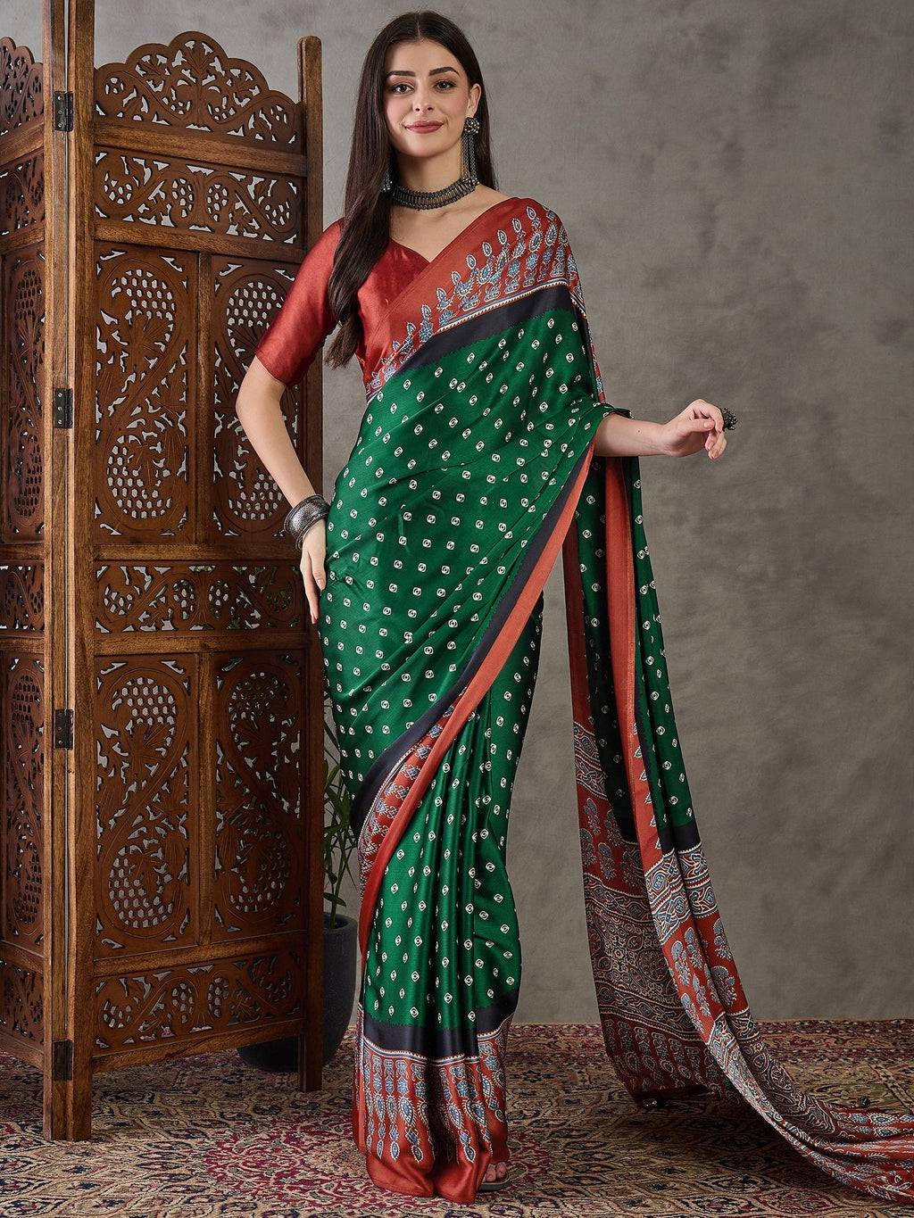 Samyra Lightweight Semi Modal Saree for Festive Occasions