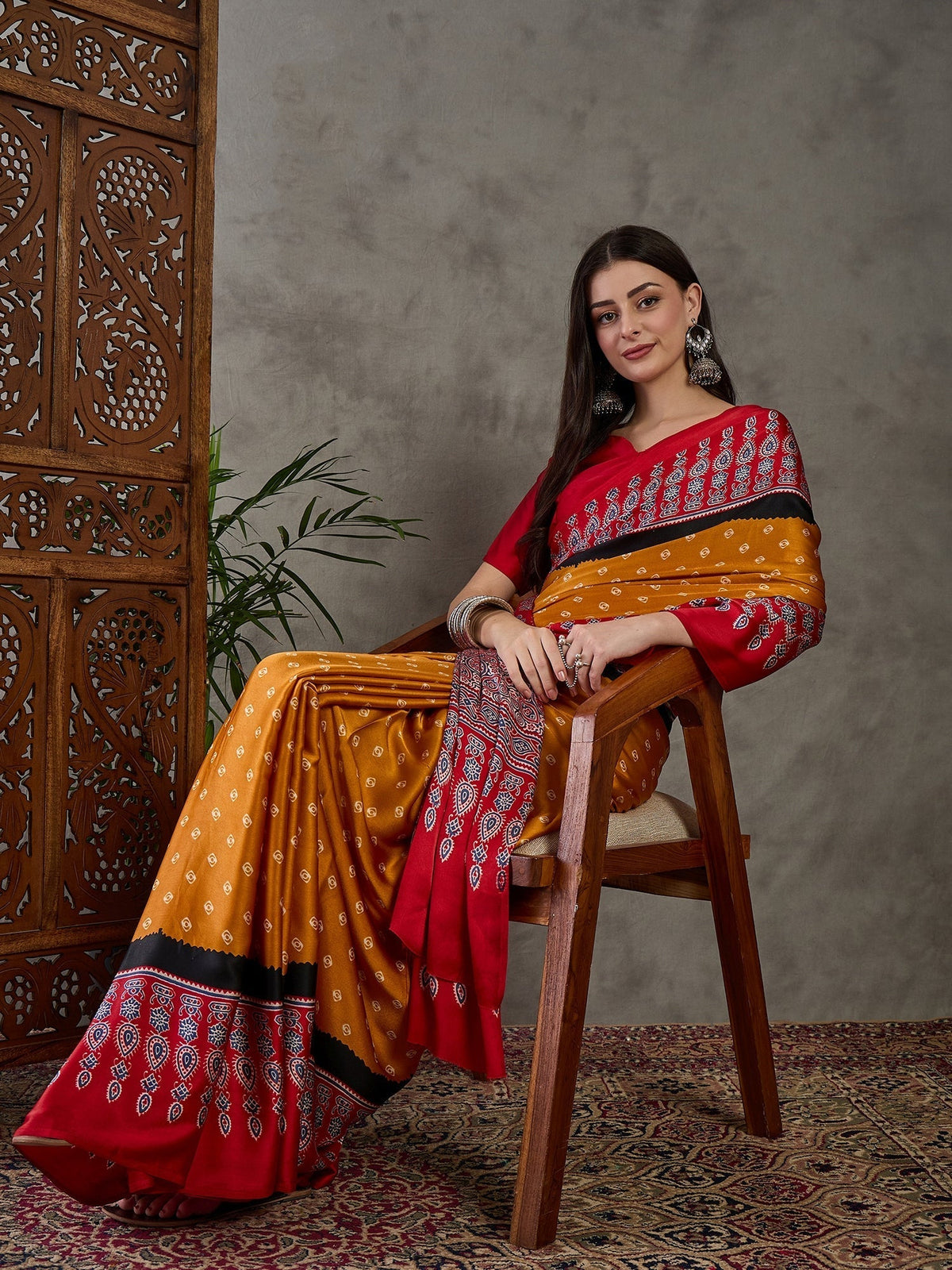 Samyra Lightweight Semi Modal Saree for Festive Occasions