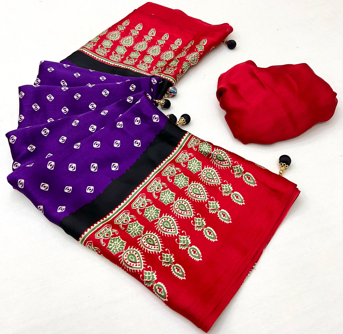 Samyra Lightweight Semi Modal Saree for Festive Occasions
