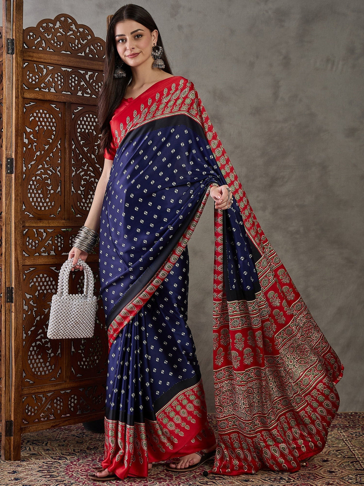 Samyra Lightweight Semi Modal Saree for Festive Occasions