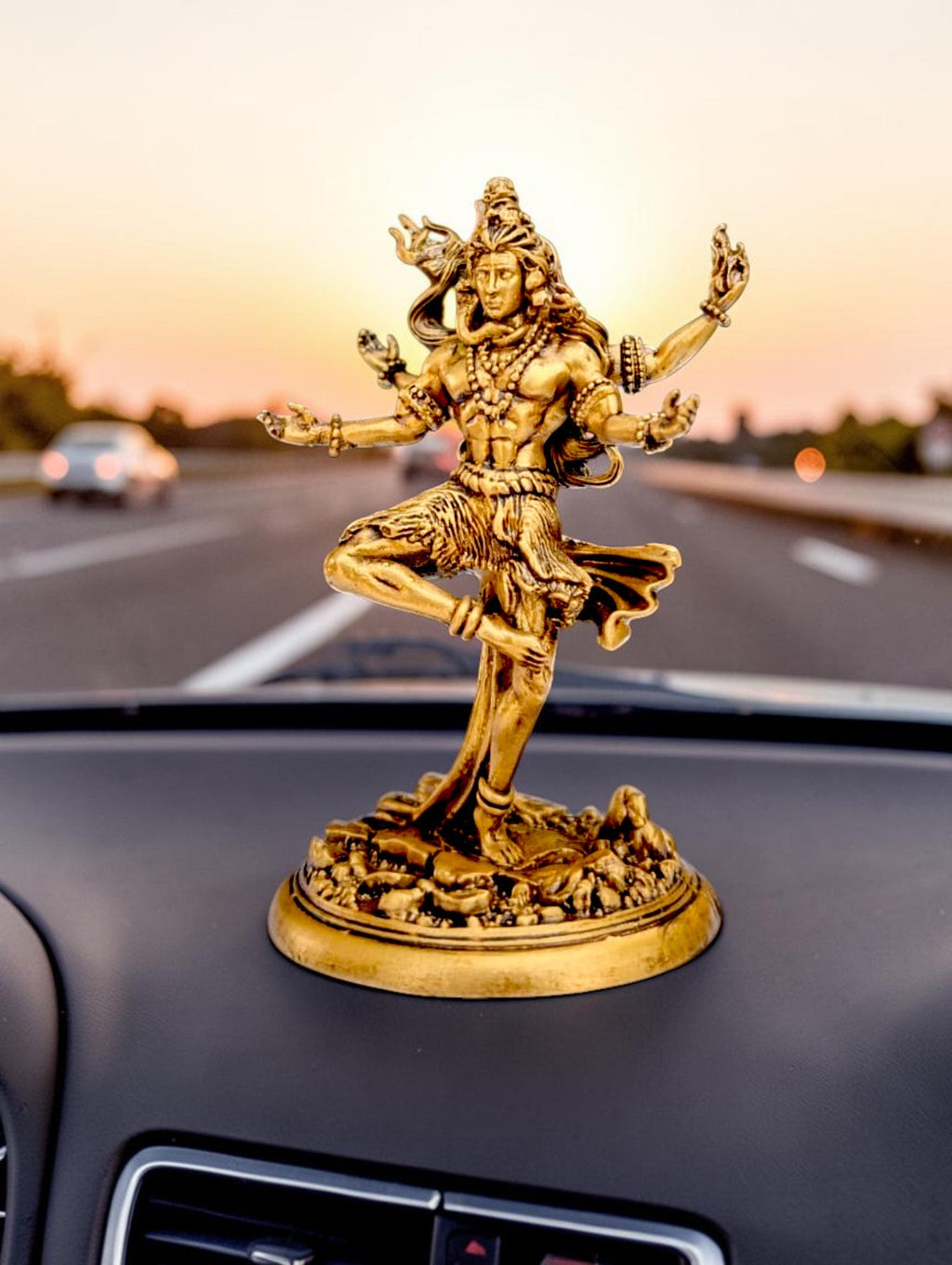 Nataraja Shiv Idol – Cosmic Dance of Creation & Destruction (Premium Golden Finish) - Fabzie - Home Decor Elegance