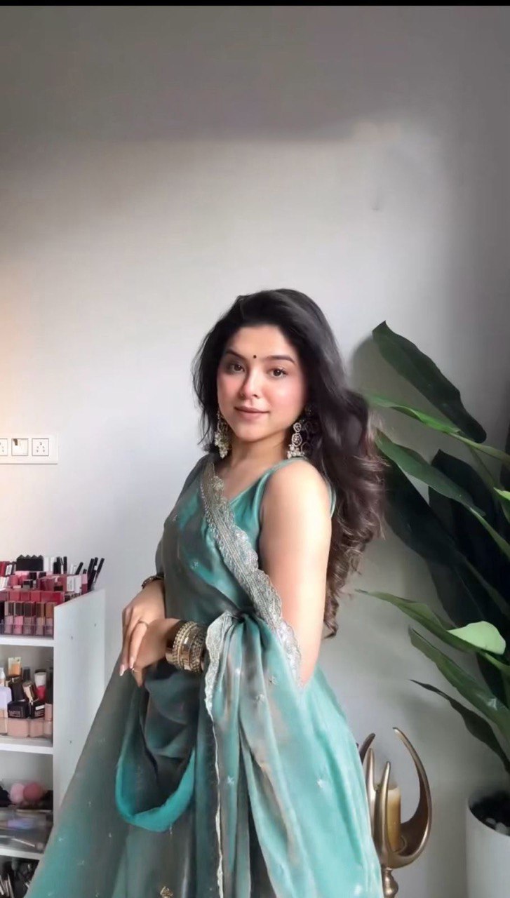 Sky Blue Eid Special Elegant Gown