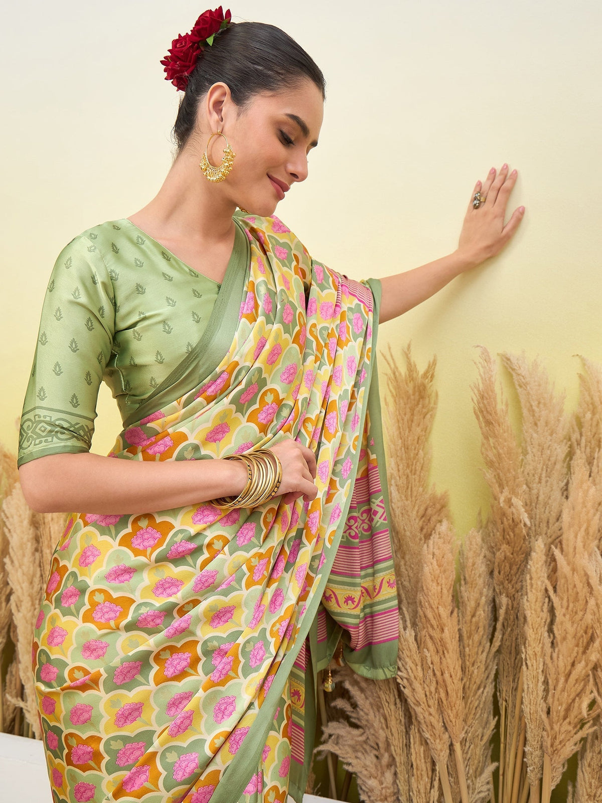 Tanirika Stylish Semi Modal Saree for Party & Festive Wear
