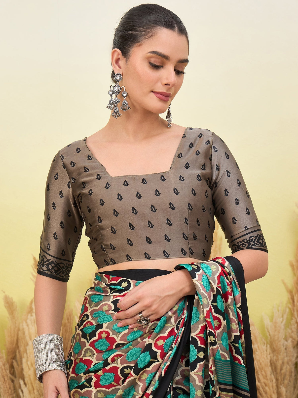Tanirika Stylish Semi Modal Saree for Party & Festive Wear