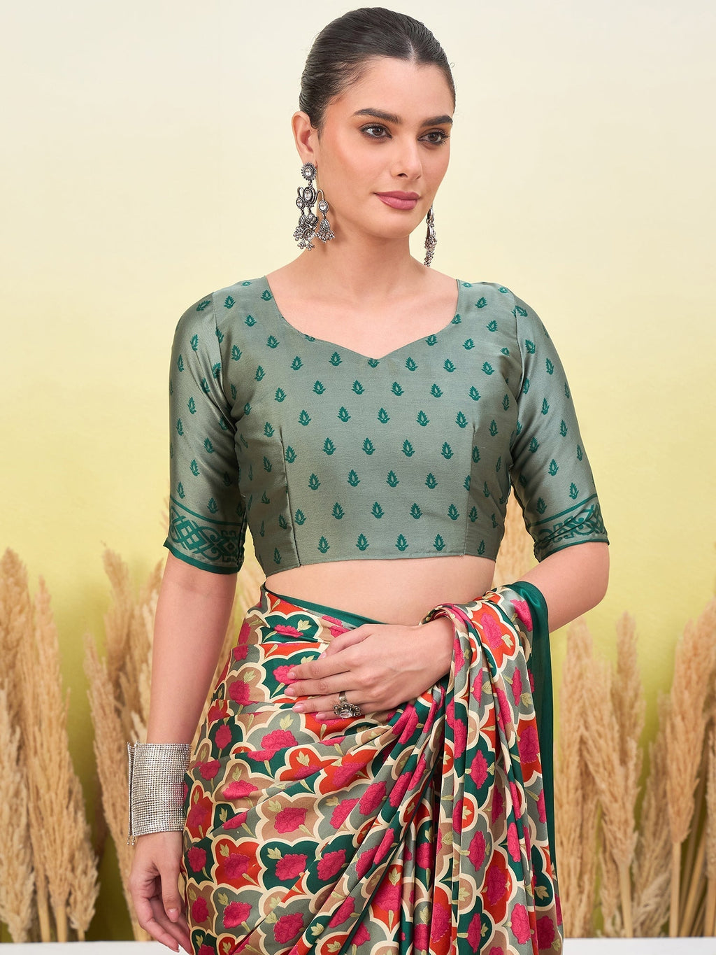 Tanirika Stylish Semi Modal Saree for Party & Festive Wear