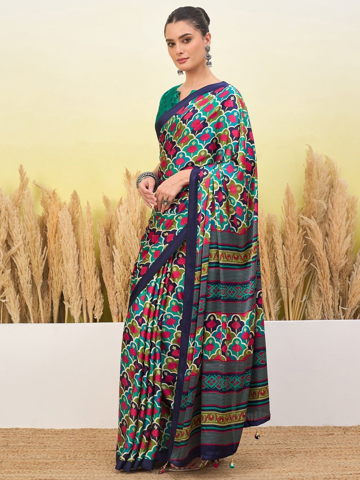 Tanirika Stylish Semi Modal Saree for Party & Festive Wear