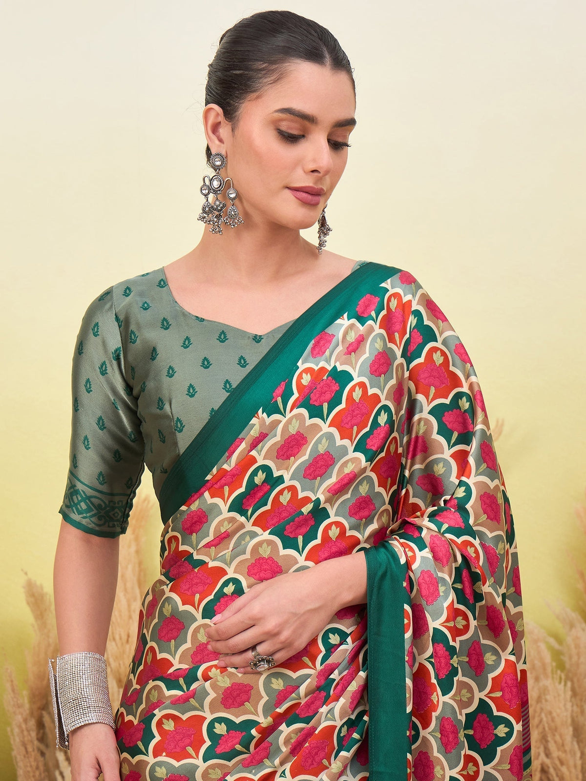 Tanirika Stylish Semi Modal Saree for Party & Festive Wear