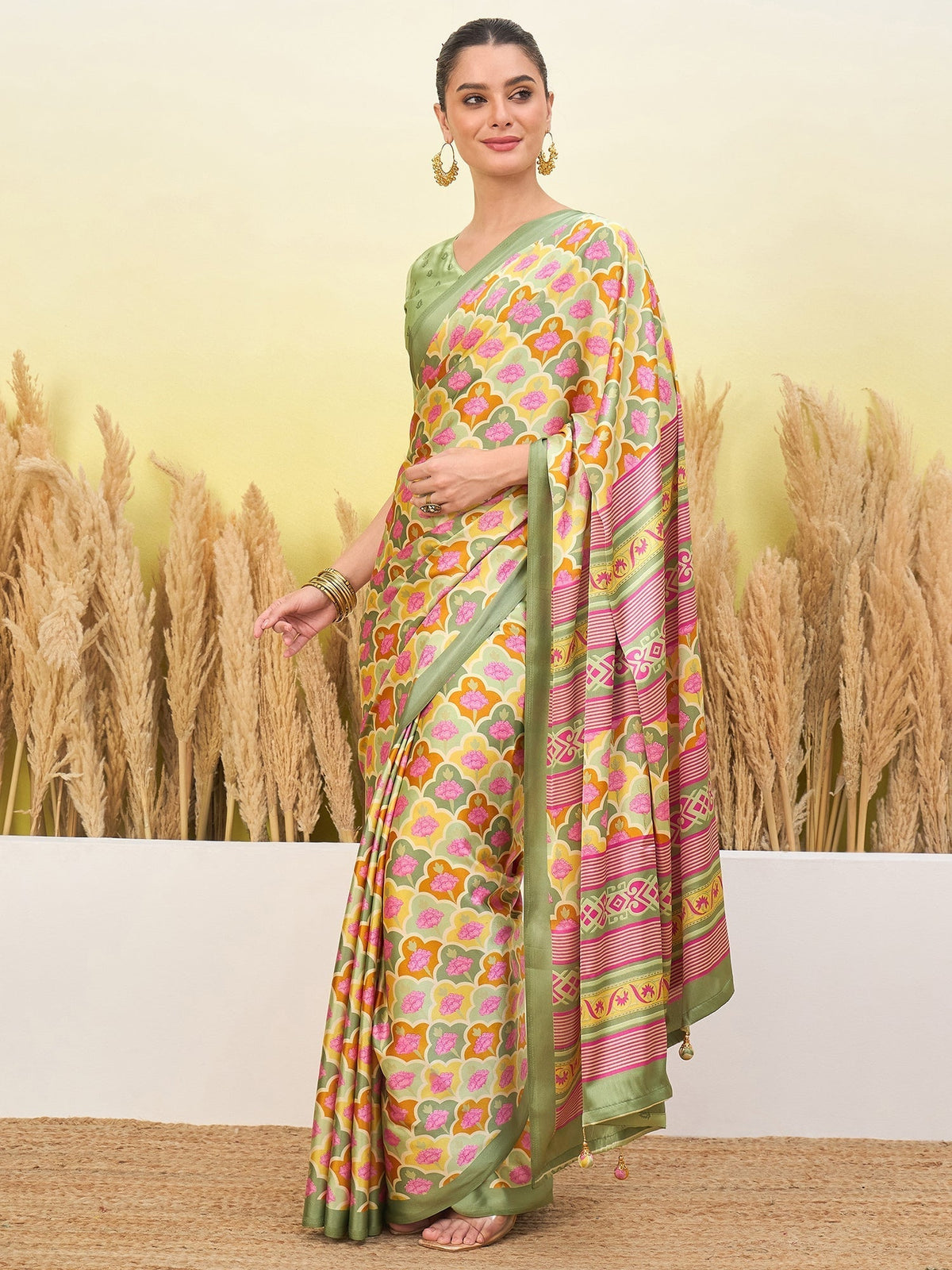 Tanirika Stylish Semi Modal Saree for Party & Festive Wear