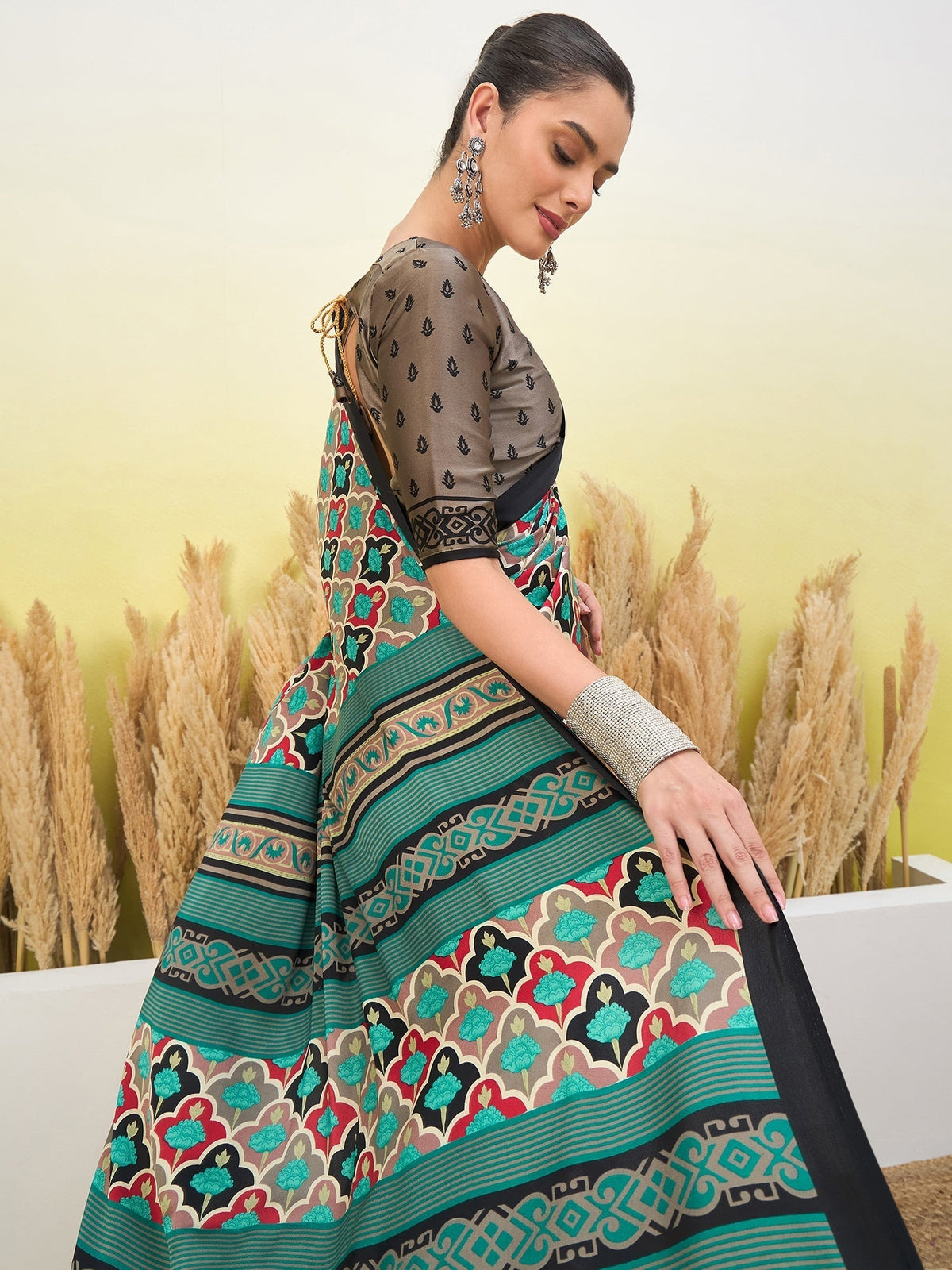 Tanirika Stylish Semi Modal Saree for Party & Festive Wear