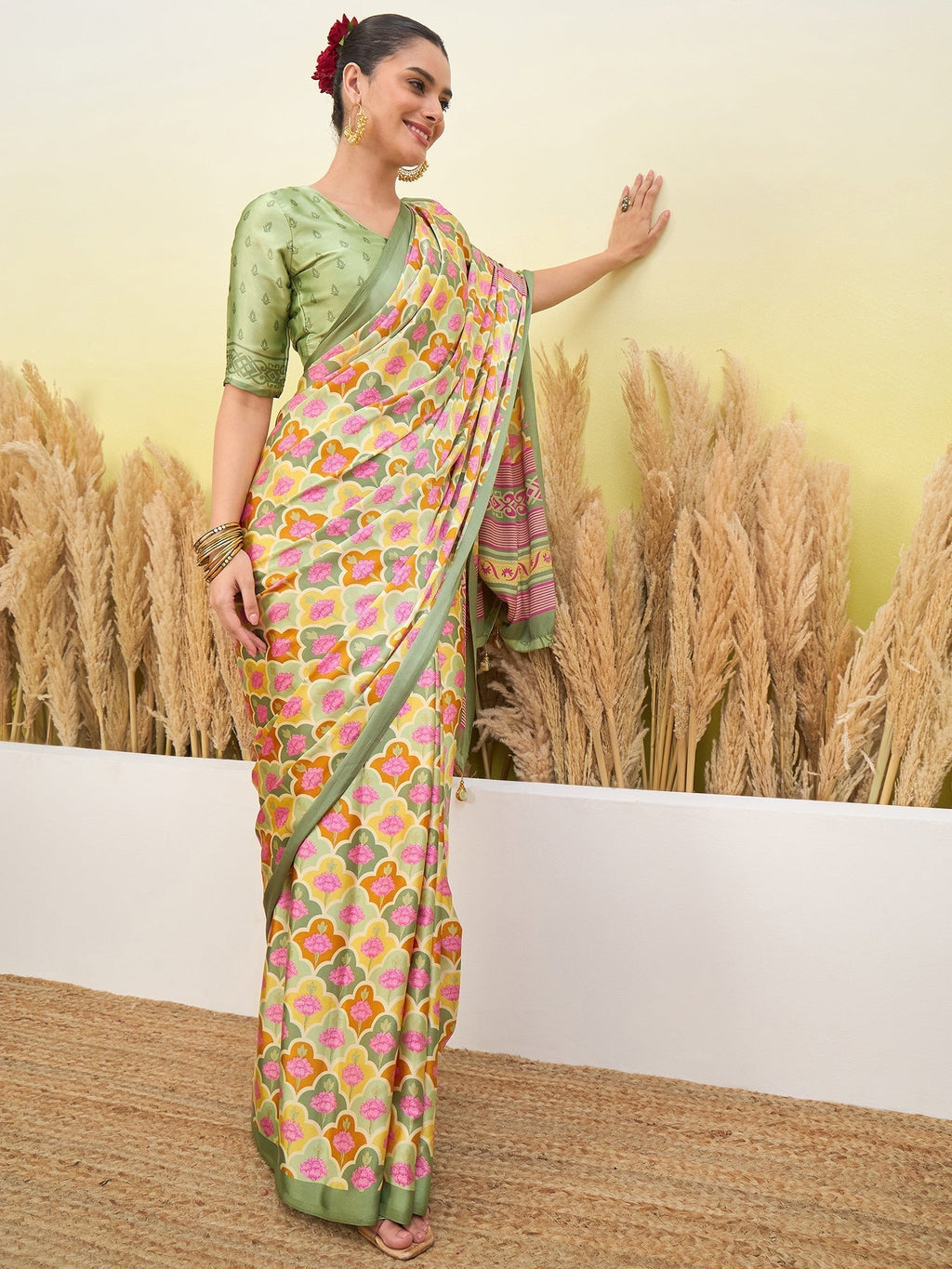 Tanirika Stylish Semi Modal Saree for Party & Festive Wear