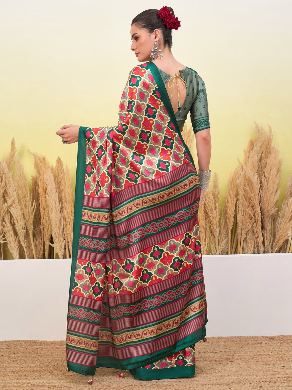 Tanirika Stylish Semi Modal Saree for Party & Festive Wear