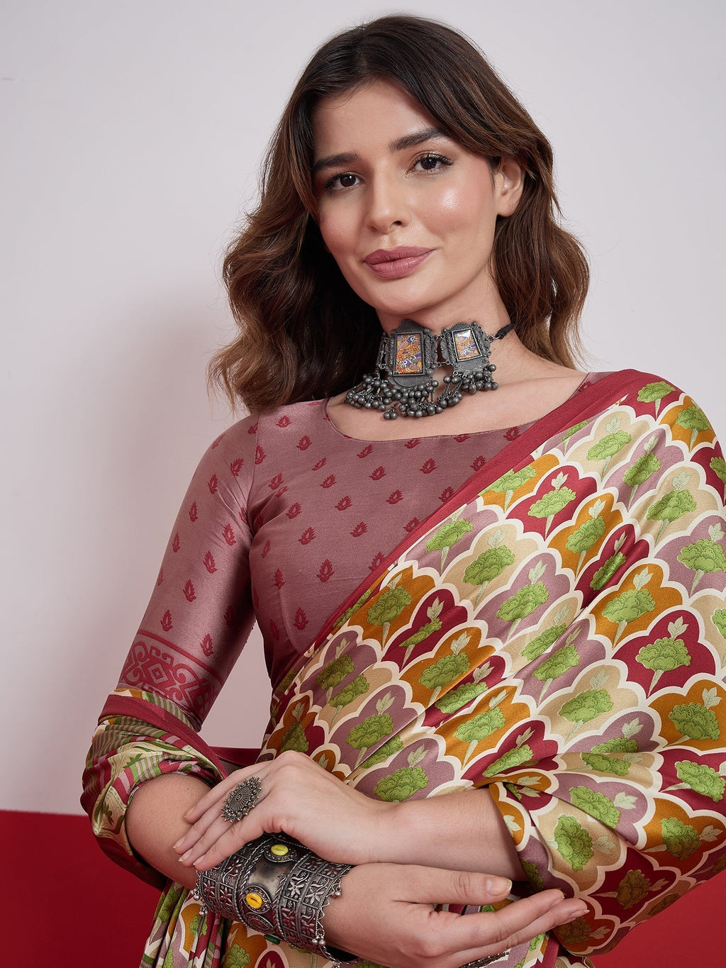 Tanirika Stylish Semi Modal Saree for Party & Festive Wear