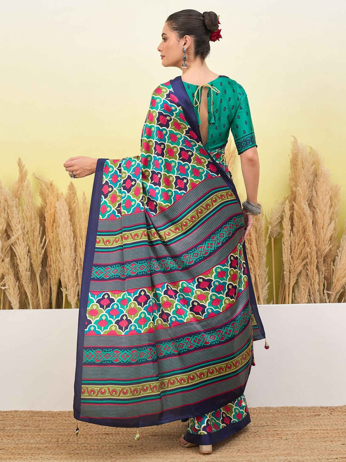 Tanirika Stylish Semi Modal Saree for Party & Festive Wear