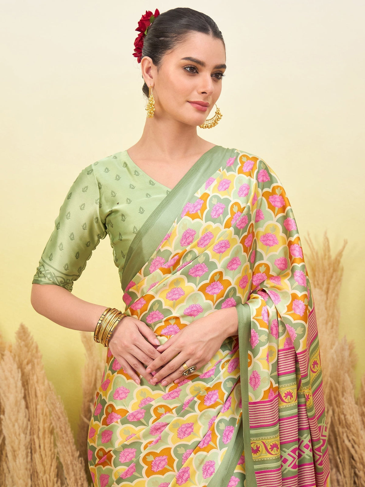 Tanirika Stylish Semi Modal Saree for Party & Festive Wear