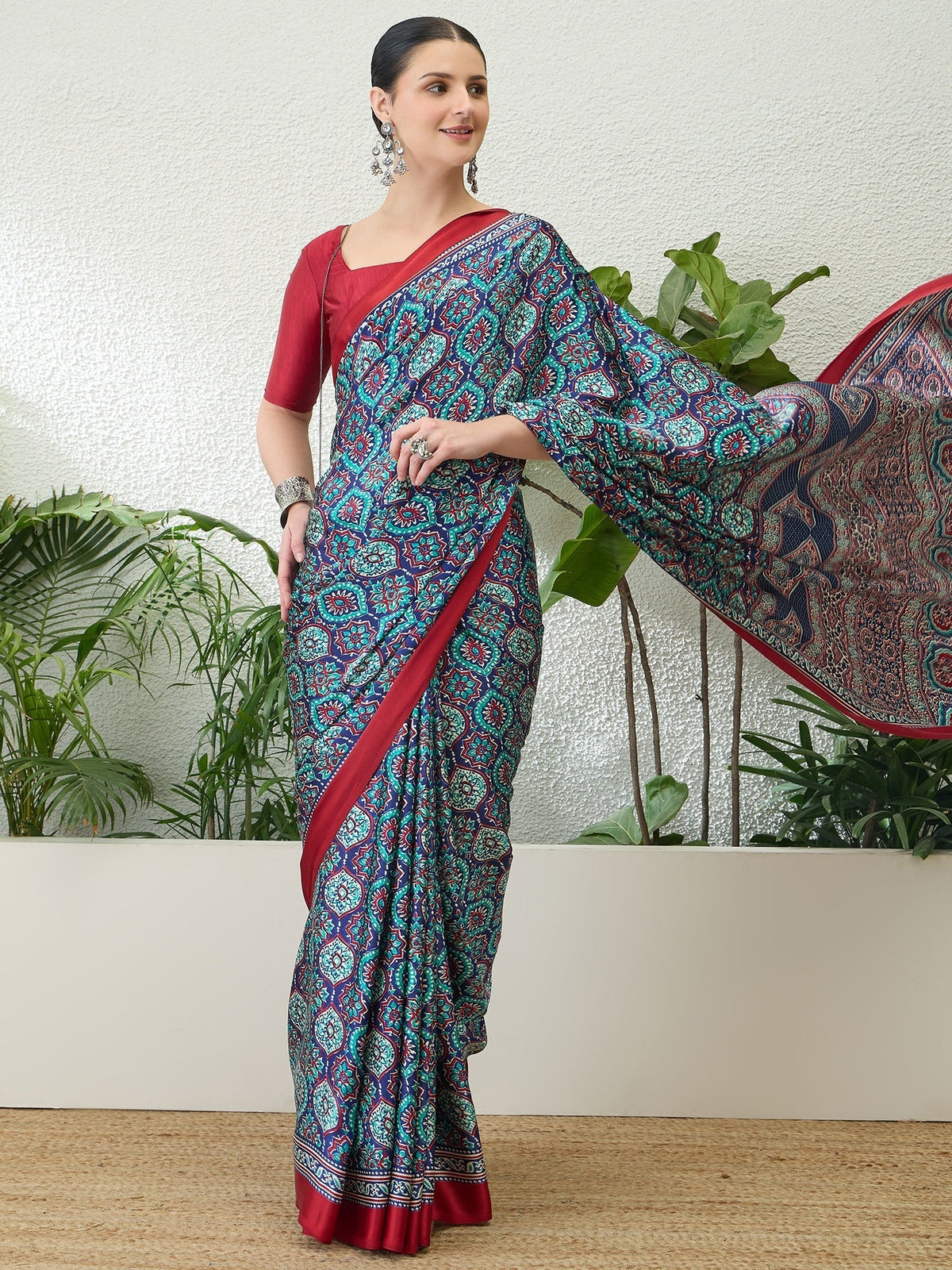 Vayuna Soft Drape Semi Modal Saree for Party Wear