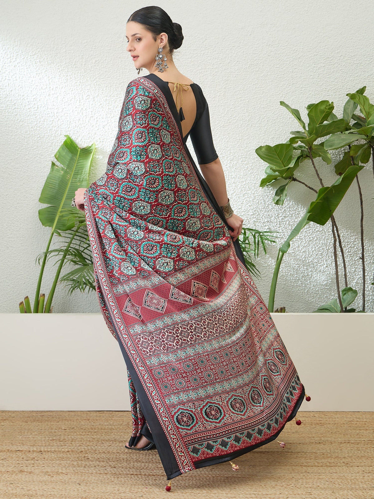 Vayuna Soft Drape Semi Modal Saree for Party Wear