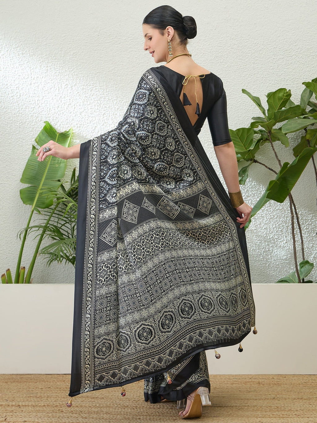 Vayuna Soft Drape Semi Modal Saree for Party Wear