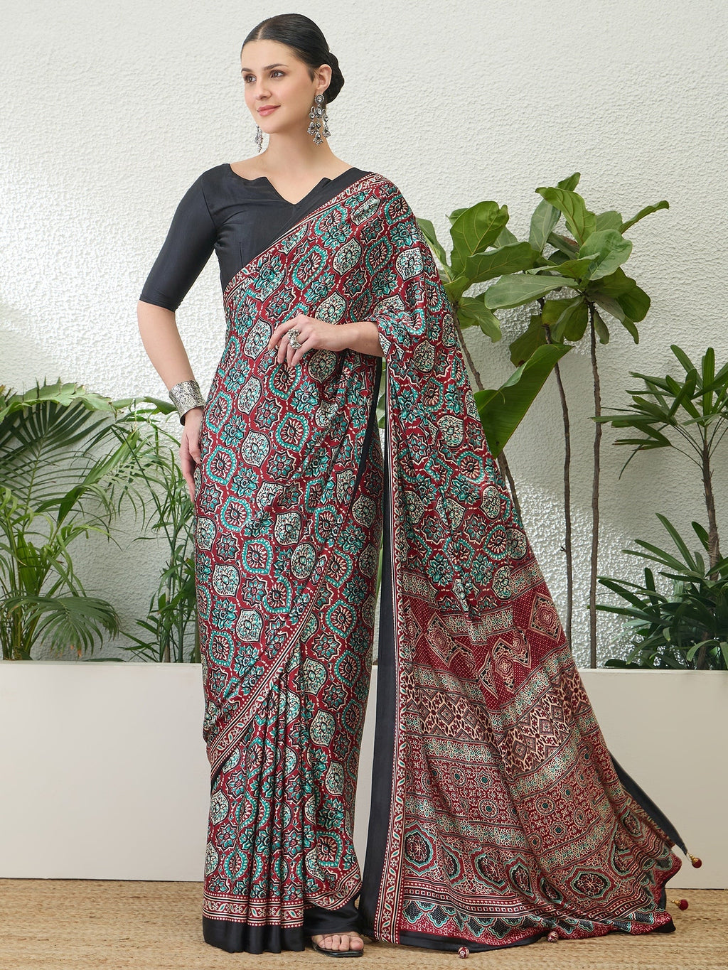 Vayuna Soft Drape Semi Modal Saree for Party Wear