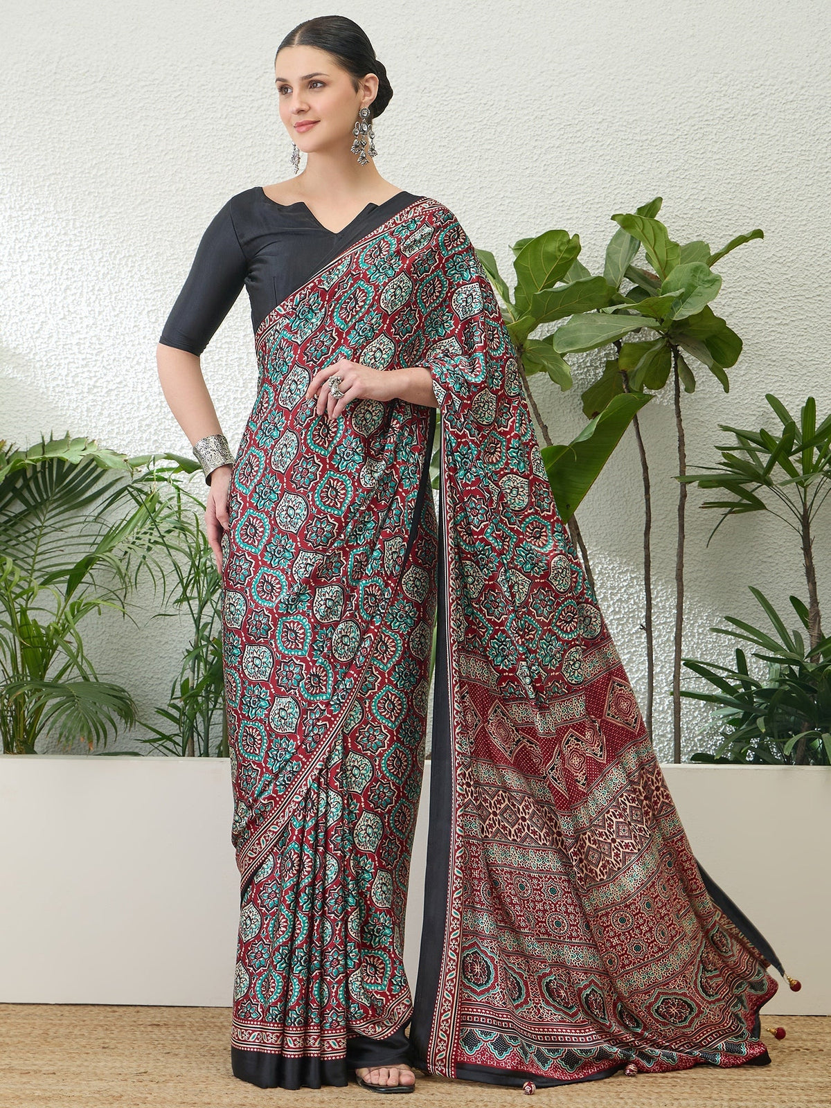 Vayuna Soft Drape Semi Modal Saree for Party Wear
