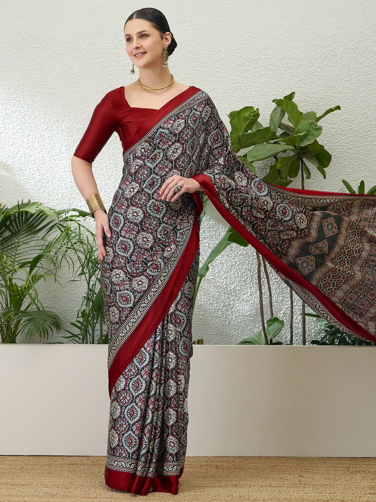 Vayuna Soft Drape Semi Modal Saree for Party Wear
